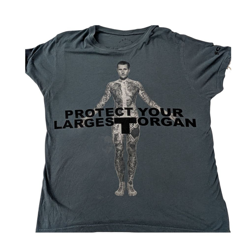 Marc Jacobs Near Vintage Protect Your Largest Organ Rare Shirt - Medium - Flaws